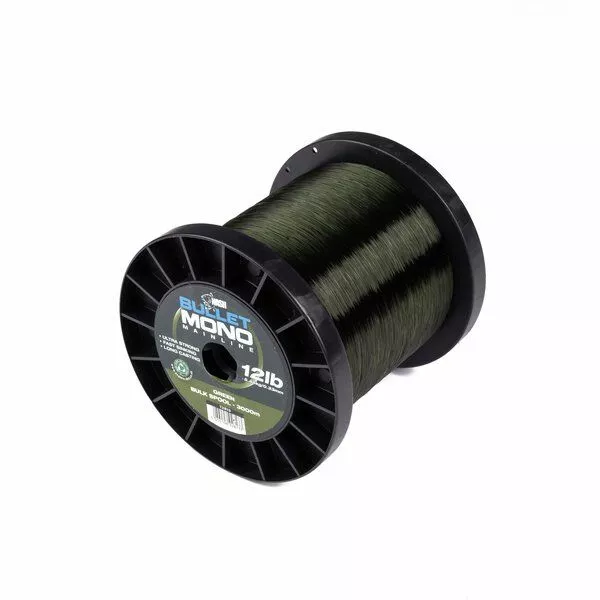 Nash Bullet Mono Bulk Spool 3000mtr | Green 4 Nash Bullet Mono Bulk Spool 3000mtr | Green - Afbeelding 4