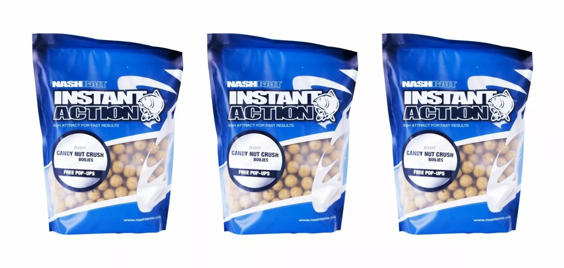 3 PACK DEAL | Nash Candy Nut Crush Boilies 1kg 1 3 PACK DEAL | Nash Candy Nut Crush Boilies 1kg
