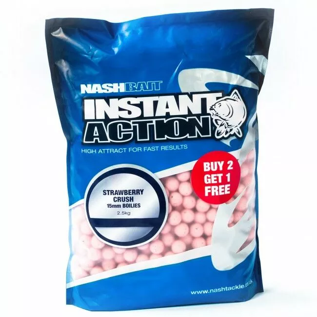 Nash Strawberry Crush Boilies 20mm 2.5kg 1 Nash Strawberry Crush Boilies 20mm 2.5kg