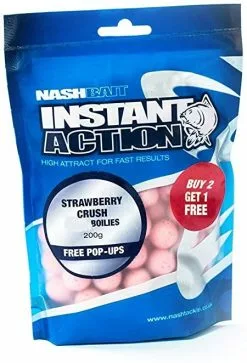 Nash Strawberry Crush Boilies 12mm 200g